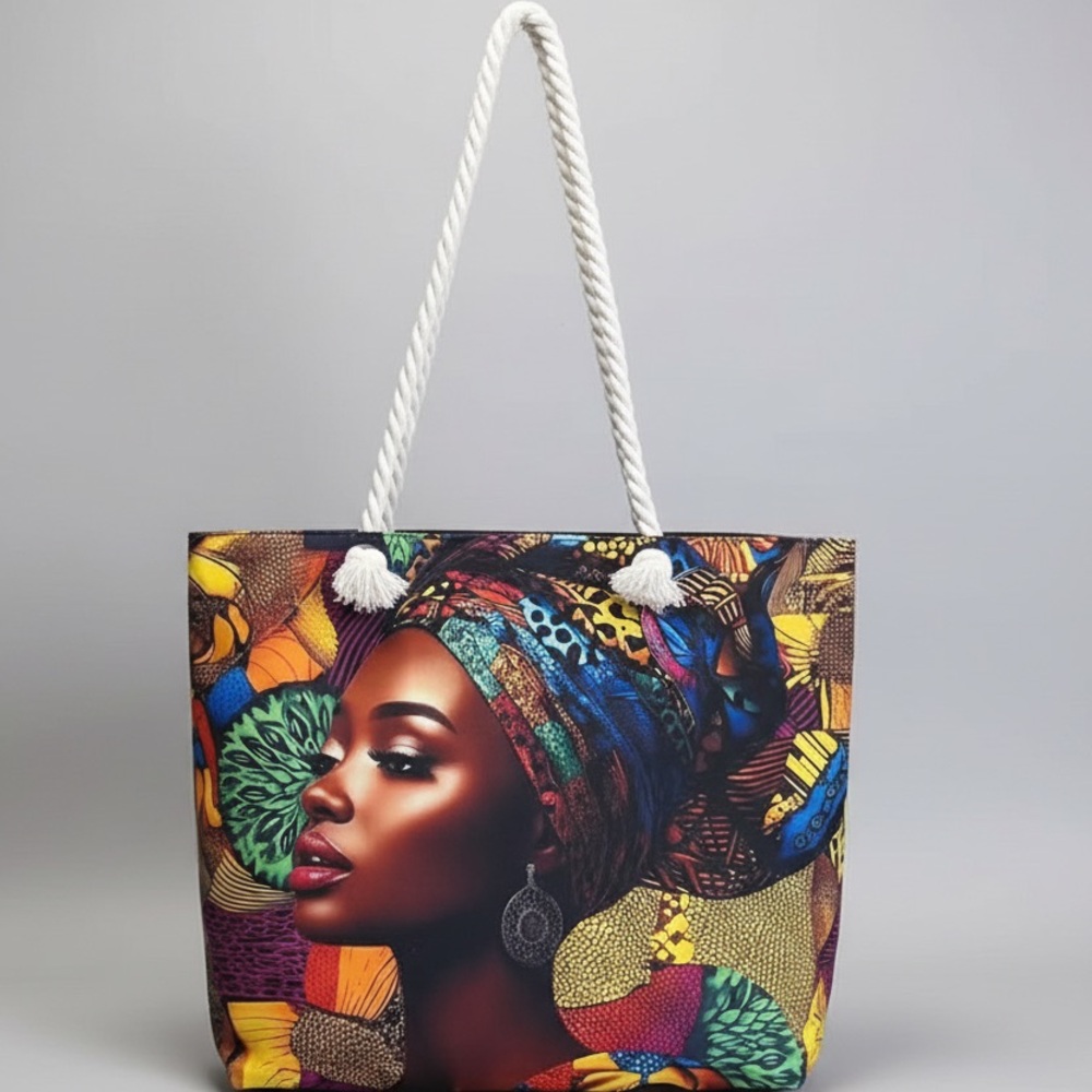 Colorful Patterned Tote Bag